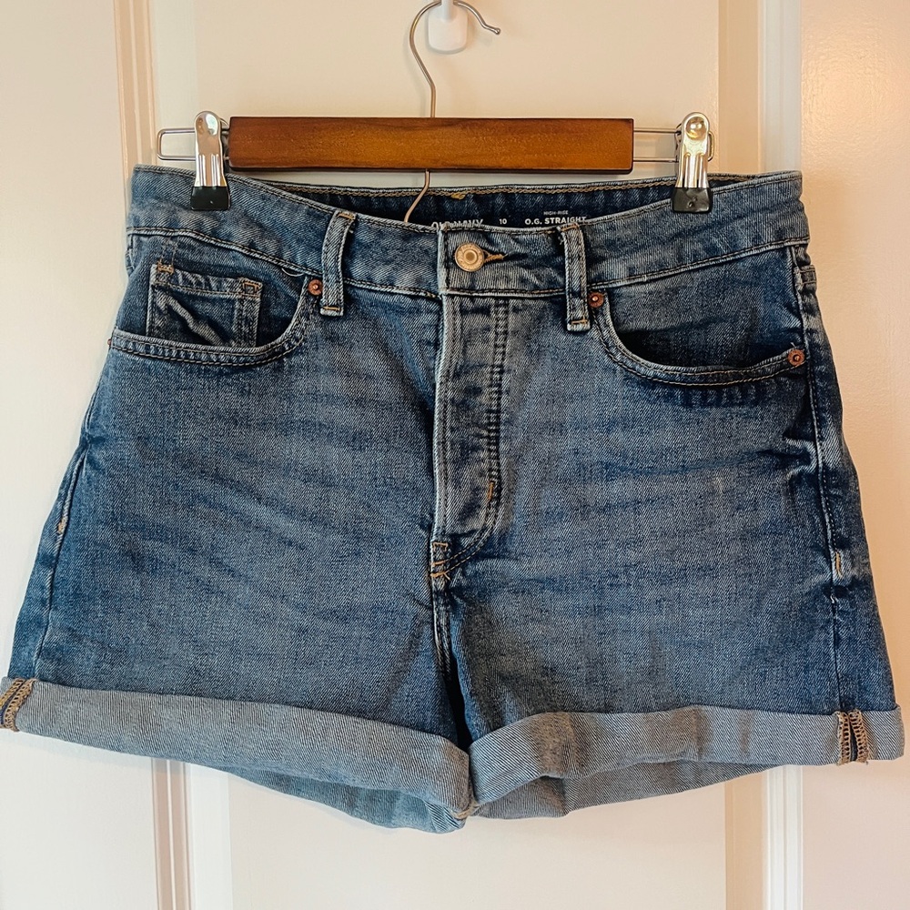 Straight Cut Jean Shorts